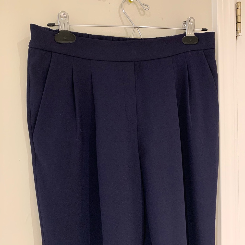 Babaton Cohen Pant Terado Navy Cropped Length. - Picture 5 of 8